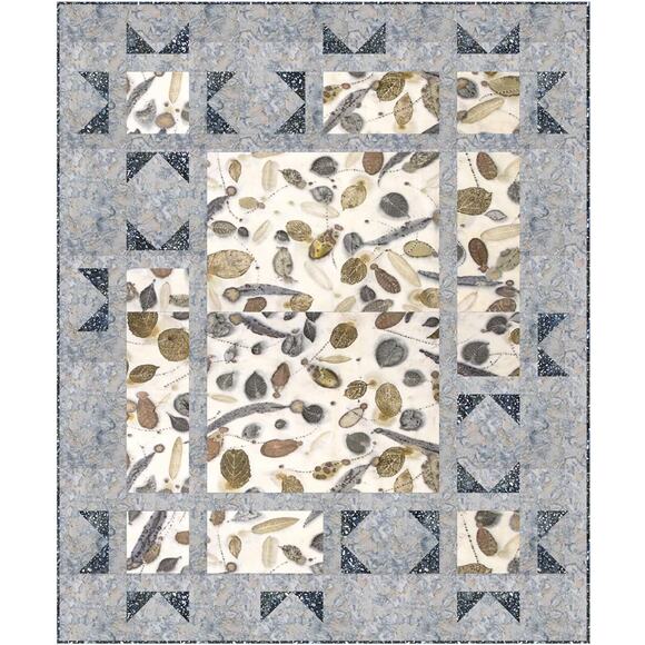 Botanicals Starlight Quilt Kit feat. Expressions Batiks for Riley Blake Designs - Picture 1 of 3